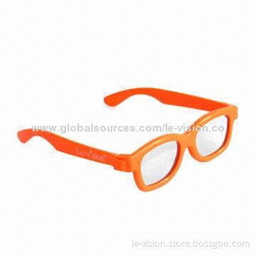 Children's Polarized 3D Movie Glasses with Small Size for Passive Cinema Projector System